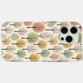 Minimalistisch herfstboompatroon pastel herfstbos Case-Mate iPhone case (Achterkant (horizontaal))
