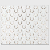 minimalistisch herhalingspatroon van gewei cadeaupapier (Vlak)