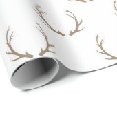 minimalistisch herhalingspatroon van gewei cadeaupapier (Rol Hoek)