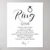 Minimalistisch het ringspel Vrijgezellenfeest spel Poster (Voorkant)