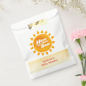 Minimalistisch hier komt het Son Boho Baby shower Bedankzakje (Gezegeld)