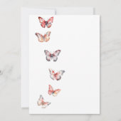 Minimalistisch hij geeft me vlinders Vrijgezellenf Kaart (Achterkant)