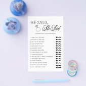Minimalistisch Hij zei dat zij zei bruidsjonker sp Flyer (Enkel)