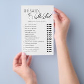 Minimalistisch Hij zei dat zij zei bruidsjonker sp Flyer (Hand)