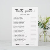 Minimalistisch Hoe goed ken je de bruid? (Staand voorkant)