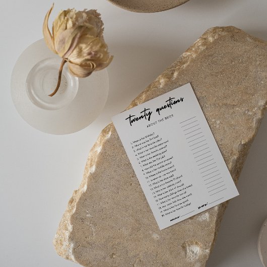 Minimalistisch Hoe goed ken je de bruid?