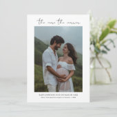 Minimalistisch, hoe meer de vrolijkere kerst feestdagenkaart (Staand voorkant)