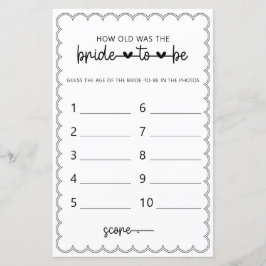 Minimalistisch Hoe oud was de bruiddouche?