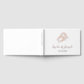 minimalistisch Hoefijzer | Echte gouden folie brui Gastenboek (Volledig)