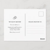 Minimalistisch Hoefijzer | Verhuisaankondiging Briefkaart (Achterkant)