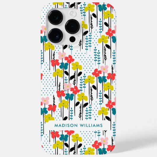 Minimalistisch Hoesje-Mate voor bewerkbare inscrip Case-Mate iPhone Case (Achterkant)