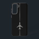 Minimalistisch Hoesje van de Aviation Samsung Gala Samsung Galaxy Hoesje<br><div class="desc">Minimalistisch Silver Aviation Samsung Galaxy S21-Hoesje</div>