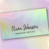 Minimalistisch holografisch Visitekaartje van de O