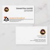 Minimalistisch Home Sun-pictogram General Contract Visitekaartje (Voorkant / Achterkant)