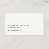 Minimalistisch Homepictogram / zilver geborsteld Visitekaartje (Achterkant)