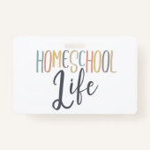 Minimalistisch Homeschool Student ID Badge (Achterkant)