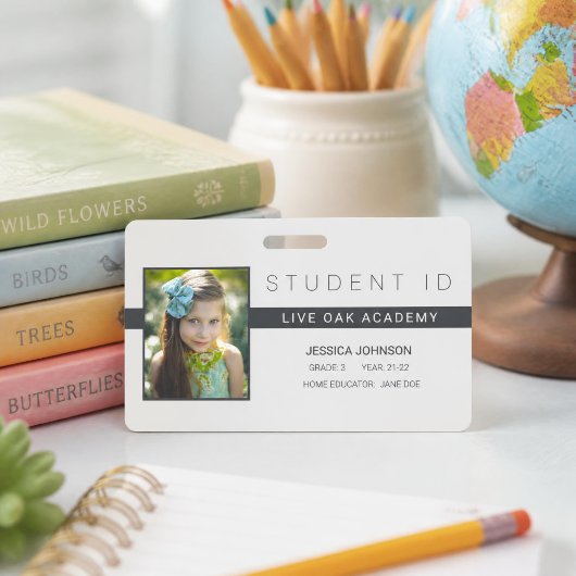 Minimalistisch Homeschool Student ID-badge Badge