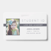 Minimalistisch Homeschool Student ID-badge Badge (Voorzijde)