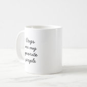Minimalistisch Hondenliefhebber Grappig Quote Koffiemok (Voorkant links)
