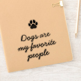 Minimalistisch Hondenliefhebber Grappig Quote Sticker