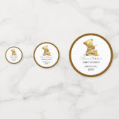 Minimalistisch Honing Beer Baby shower Confetti (Voorkanten)