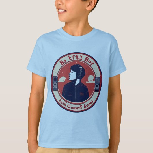 Minimalistisch Hoofdtelefoon Harmony T-shirt (Voorkant)