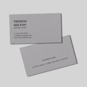 Minimalistisch hoogleraar Premium Gray-procureur b Visitekaartje