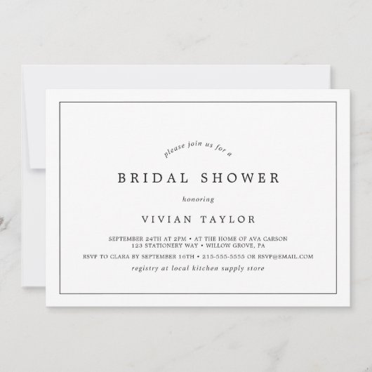 Minimalistisch horizontaal Vrijgezellenfeest voor  Kaart (Voorkant)