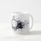Minimalistisch horloge koffiemok (Voorkant rechts)