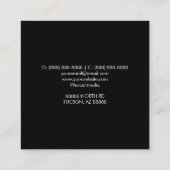 Minimalistisch huis Home Outline Eenvoudig Basic Vierkante Visitekaartje (Achterkant)