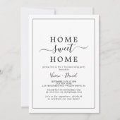 Minimalistisch huis zoete huis huis warming feest kaart (Voorkant)