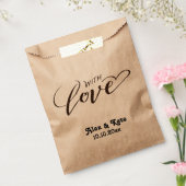 Minimalistisch Huwelijk Bedankzakje (Gezegeld)