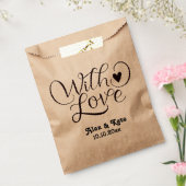 Minimalistisch huwelijk bedankzakje (Gezegeld)