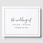 Minimalistisch huwelijk gastenboek (Voorkant)