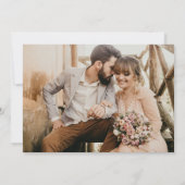 Minimalistisch huwelijk Hartelijk dank voor Eenvou Bedankkaart (Achterkant)