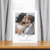 Minimalistisch huwelijk Hartelijk dank voor Eenvou Bedankkaart