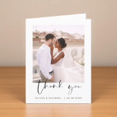 Minimalistisch huwelijk Hartelijk dank voor Eenvou Bedankkaart