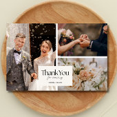 Minimalistisch huwelijk - Hartelijk dank voor uw k Bedankkaart