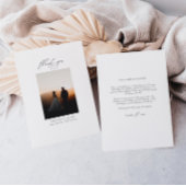 Minimalistisch huwelijk - Hartelijk dank voor uw k Bedankkaart