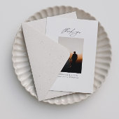 Minimalistisch huwelijk - Hartelijk dank voor uw k Bedankkaart