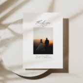 Minimalistisch huwelijk - Hartelijk dank voor uw k Bedankkaart