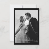 Minimalistisch huwelijk - Hartelijk dank voor uw k Bedankkaart (Achterkant)