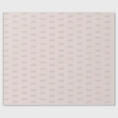 Minimalistisch Huwelijk Inpakpapier | Warm Roze (Vlak)