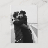 Minimalistisch huwelijk - Kaart met gedetailleerde (Achterkant)