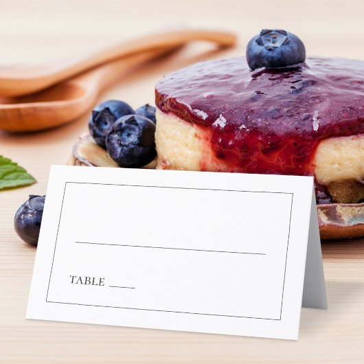 Minimalistisch huwelijk plaatskaartje