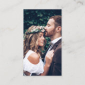 Minimalistisch huwelijk QR Foto Eucalyptus Green R Informatiekaartje (Achterkant)