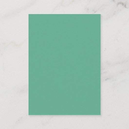 Minimalistisch huwelijk QR Neo Mint Green Informatiekaartje (Achterkant)