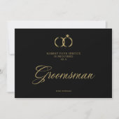 Minimalistisch huwelijk Rings Groomsman Luxury (Voorkant)
