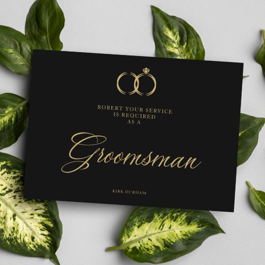 Minimalistisch huwelijk Rings Groomsman Luxury