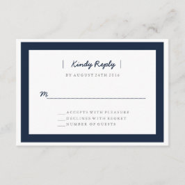 Minimalistisch huwelijk RSVP | WOORDEN Kaartje